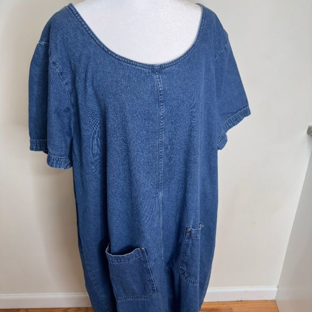 Plus Size Denim Shift Dress Size 24‎